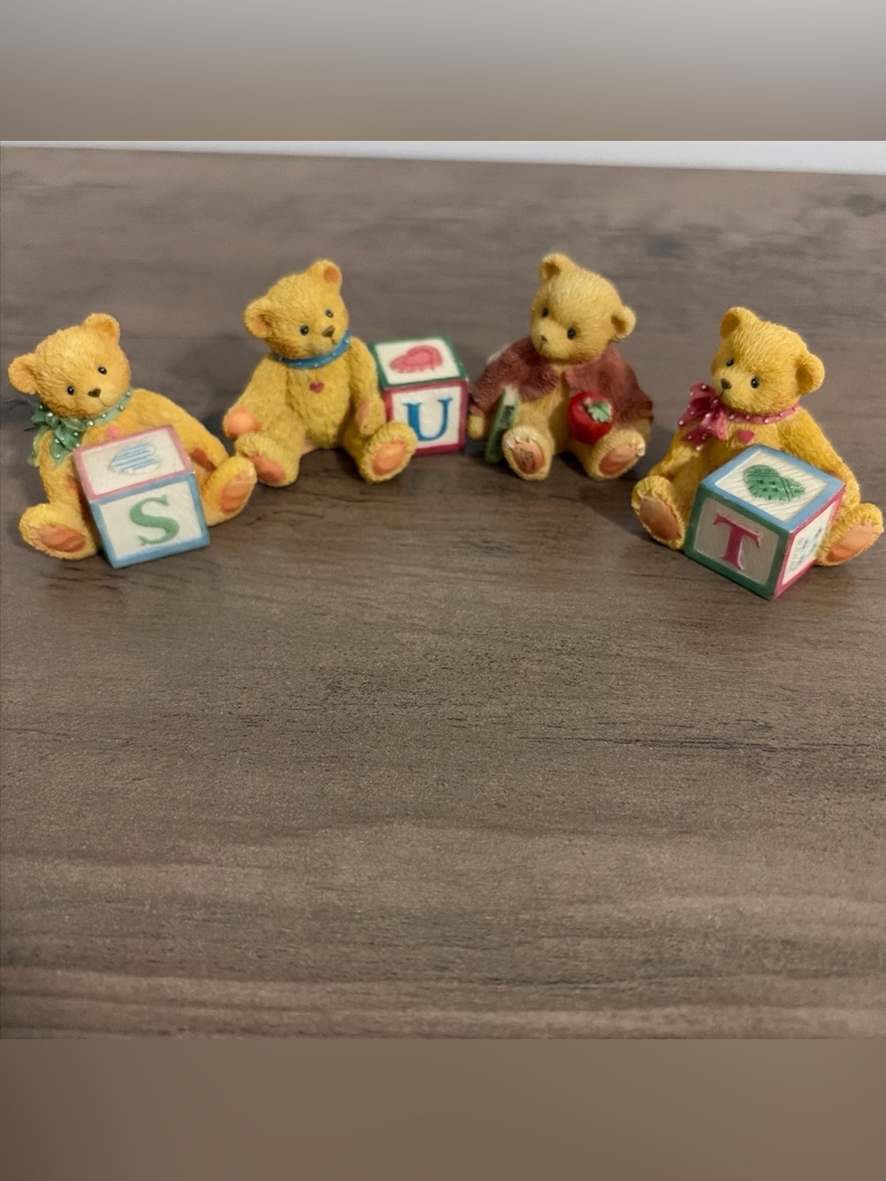 vintage Enesco Cherished Teddies alphabet letter bear